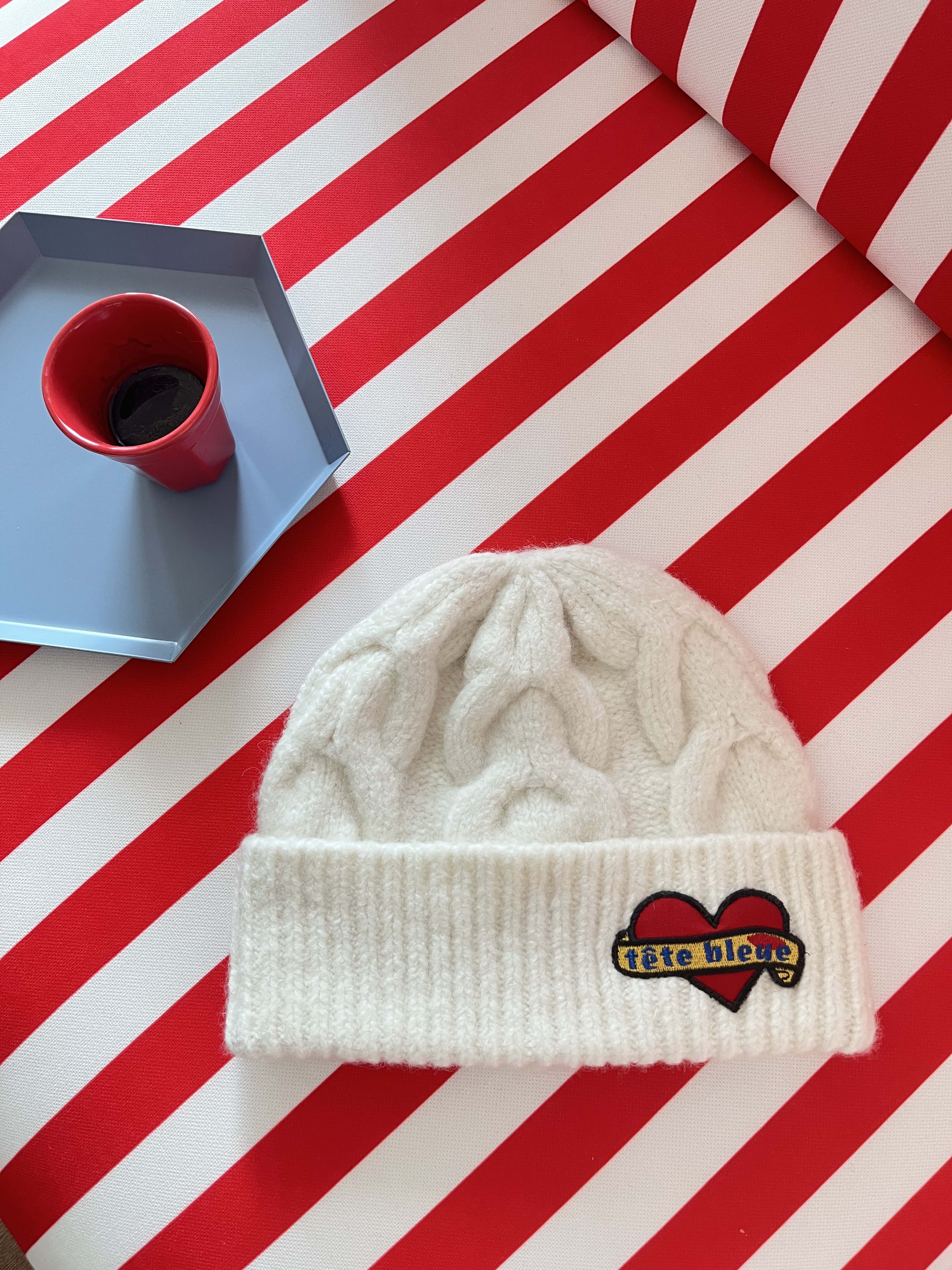 Percy Cable Knit Beanie | Ecru