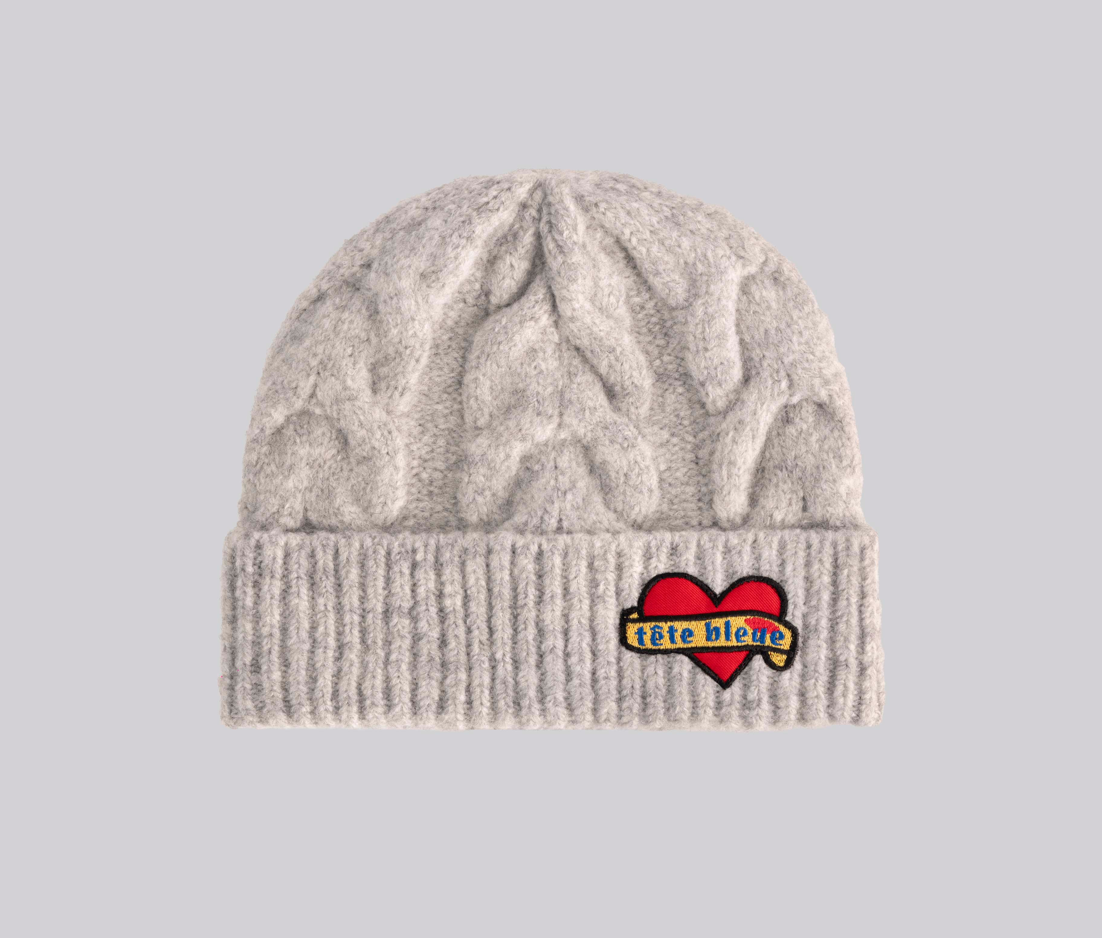 Percy Cable Knit Beanie | Gray