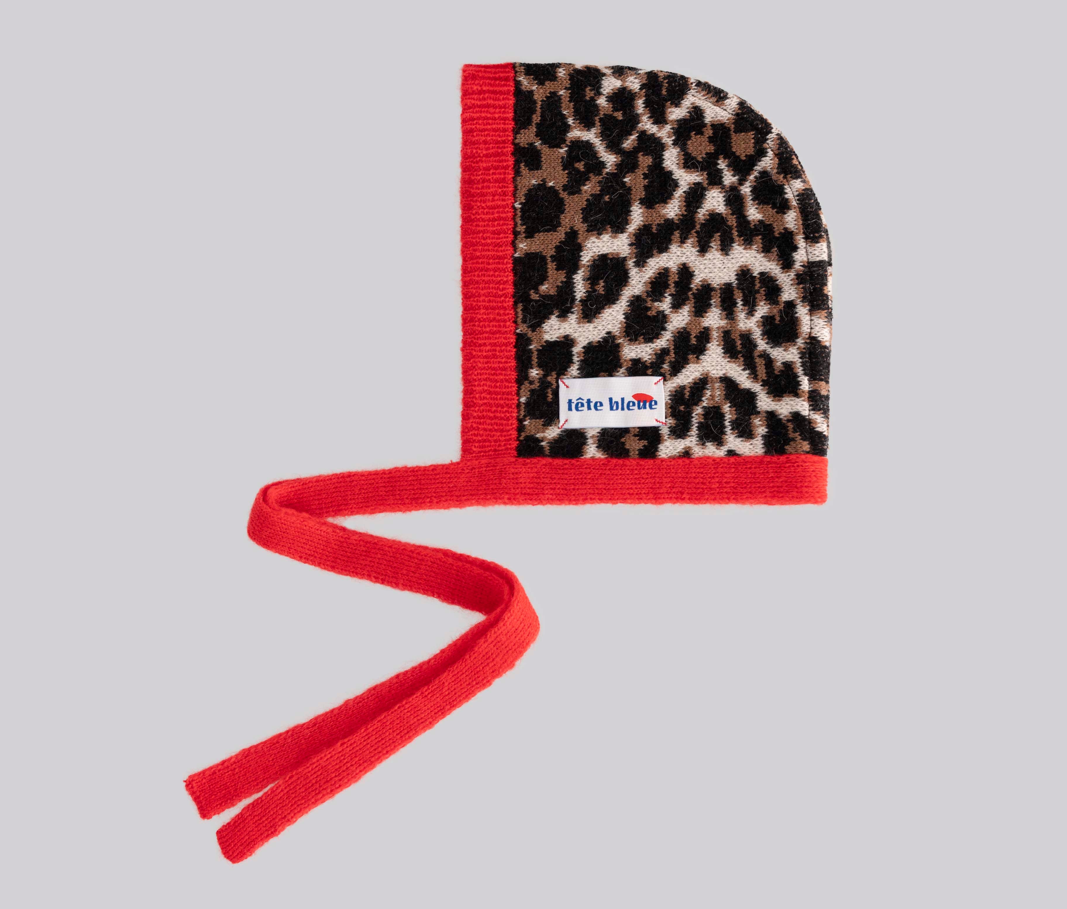 Elodie Bow-Tie Bonnet | Leopard