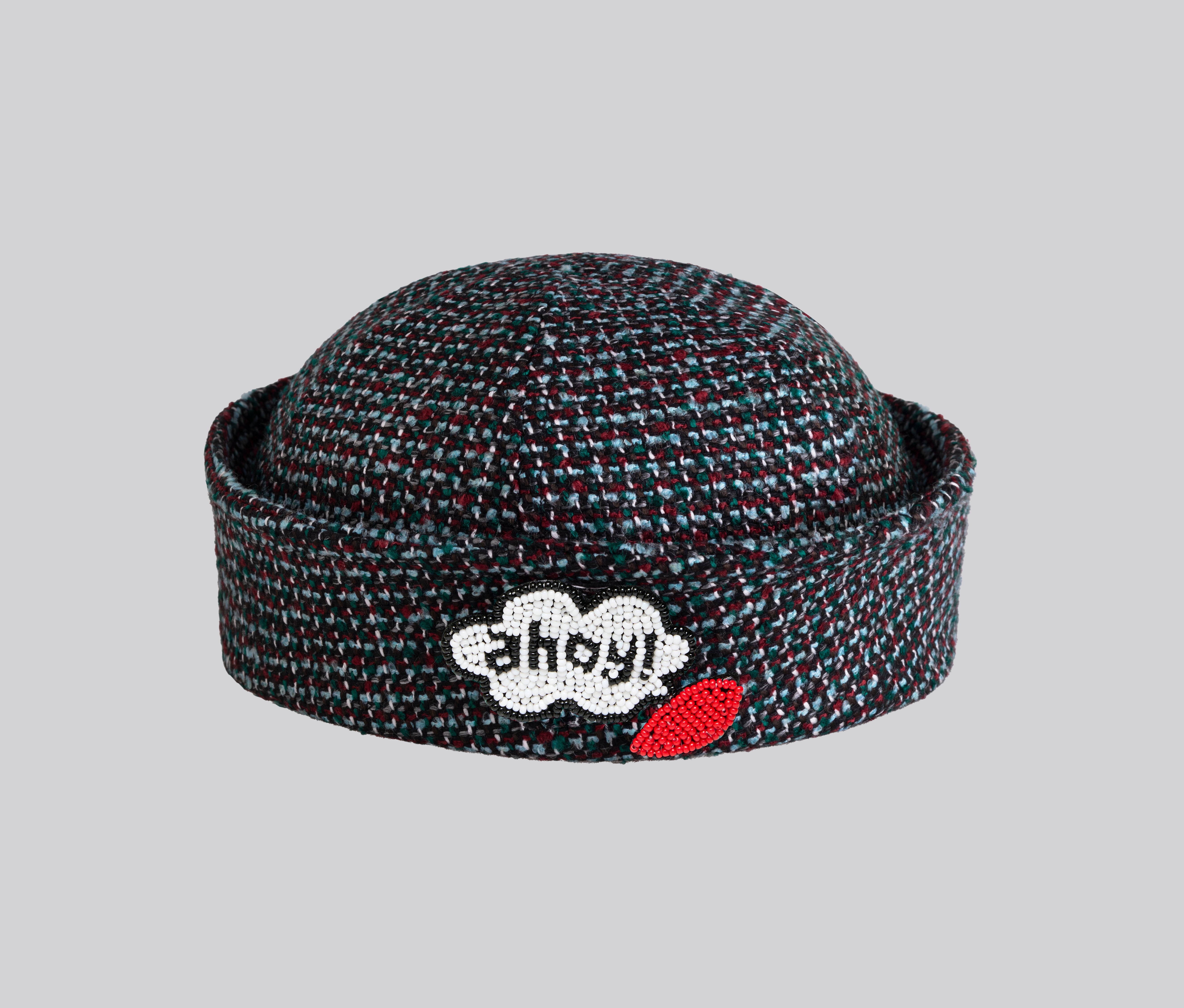 Yvette Sailor Tweed Dixie Cup | Green