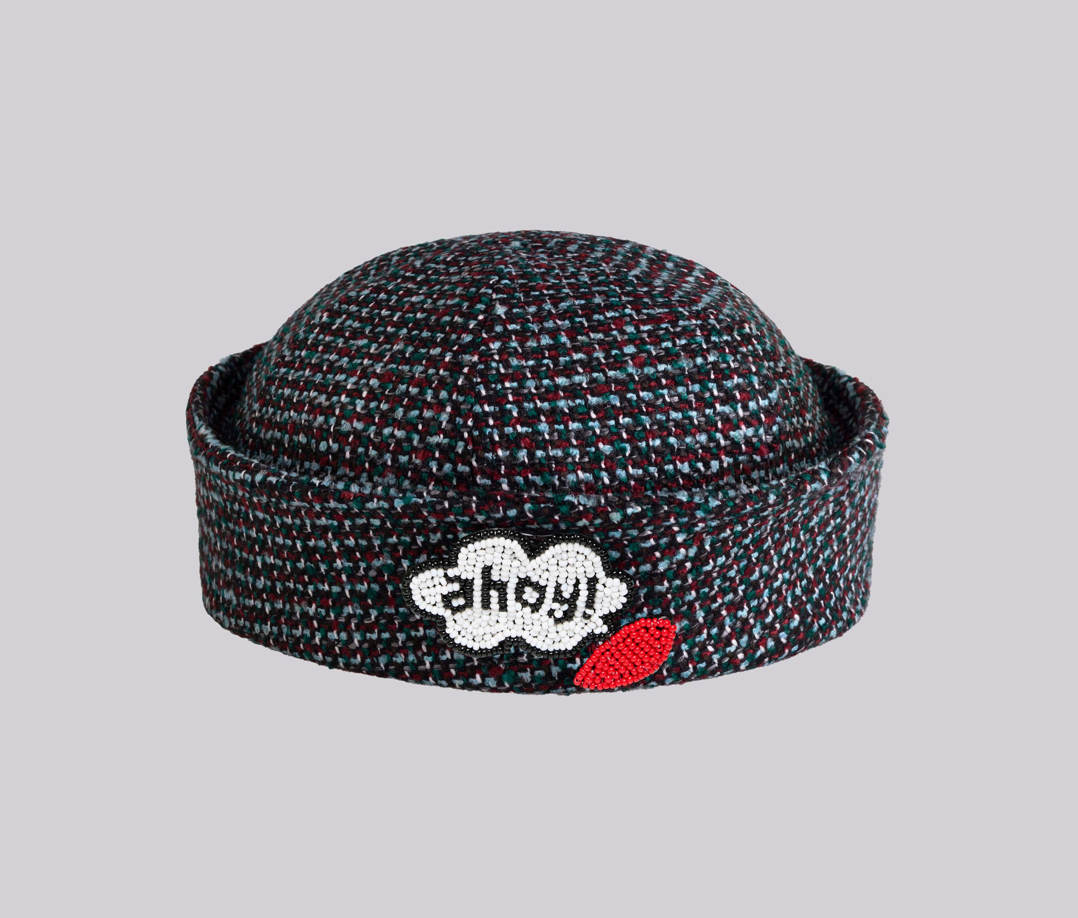 Yvette Sailor Tweed Dixie Cup | Green