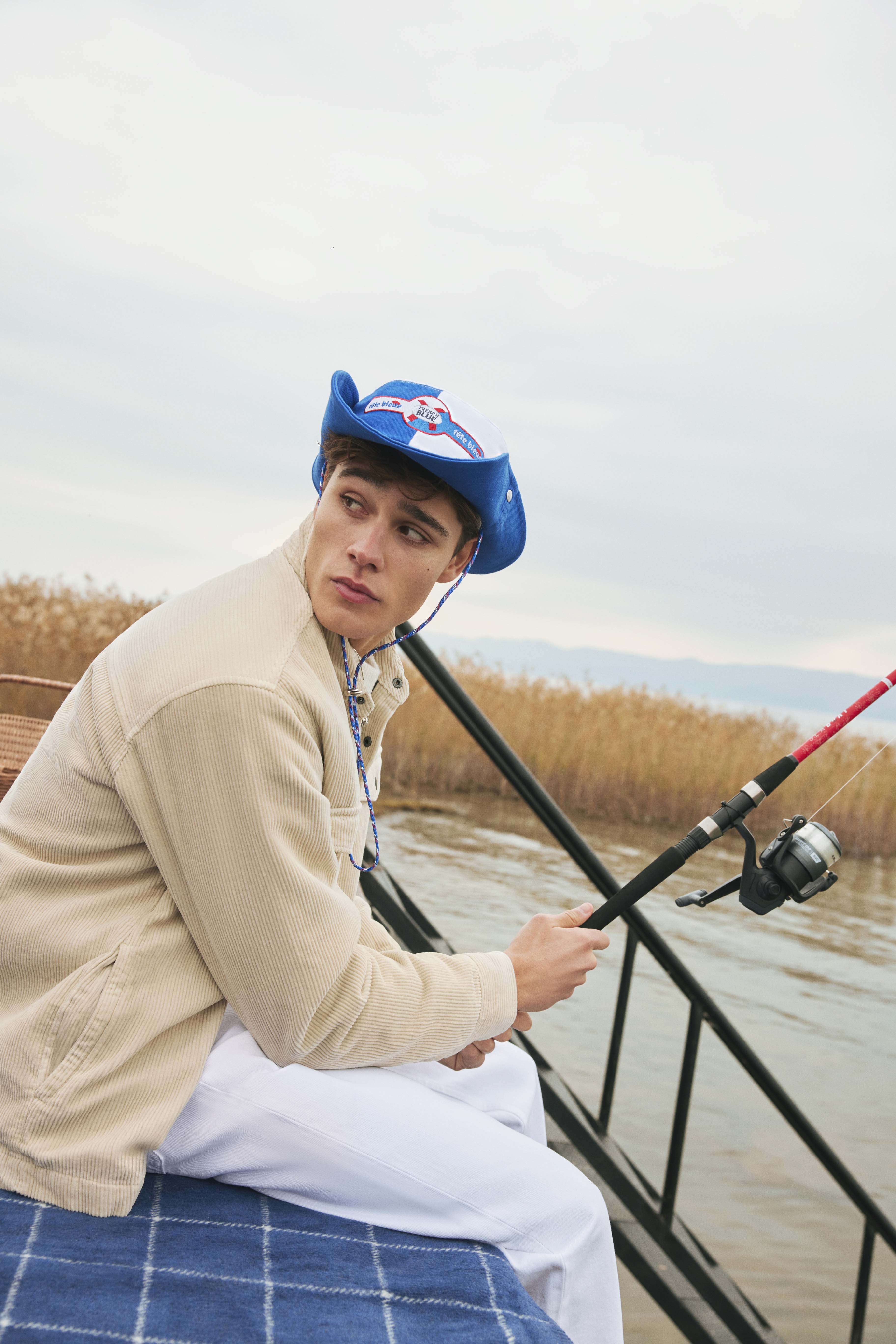 tête bleue x french blue | Remy Color Block Safari Hat