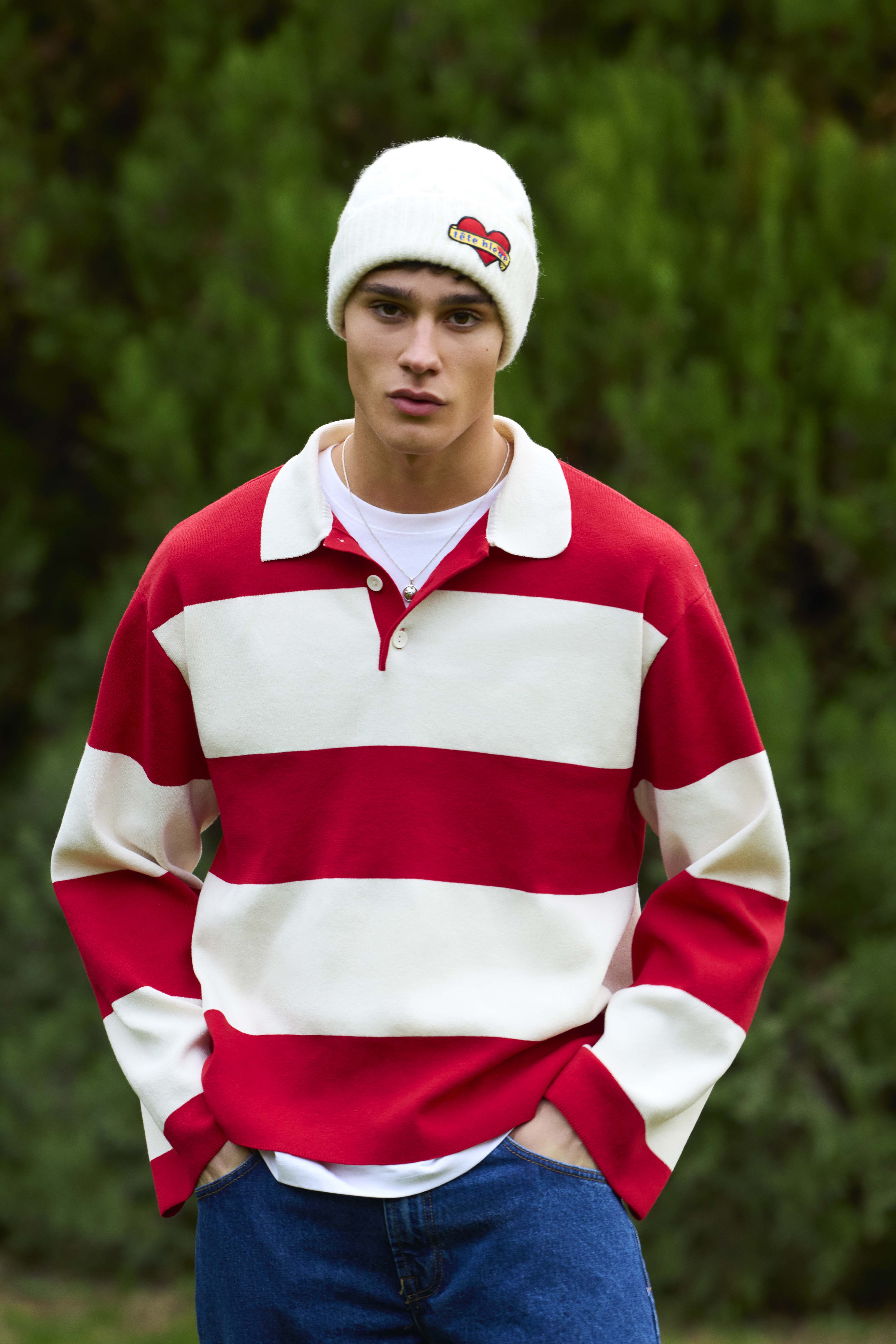 Percy Cable Knit Beanie | Ecru